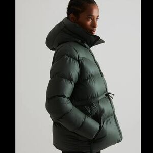 HUNTER Green Puffer Jacket